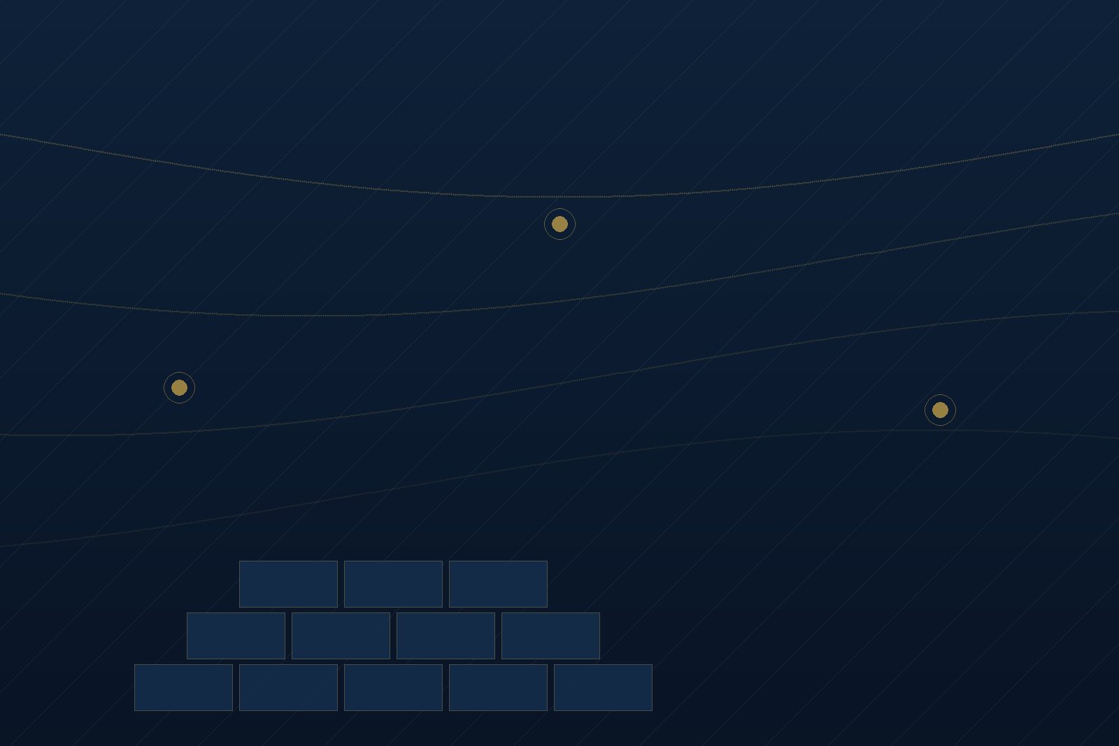 Abstract illustration of logistics routes and stacked cargo containers