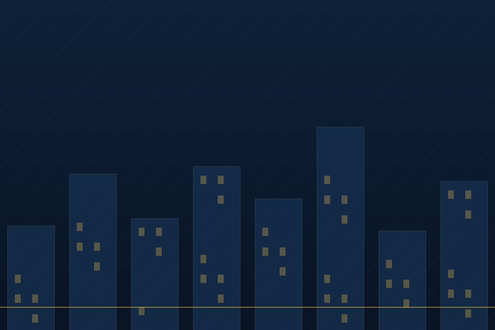 Abstract skyline illustration of the Riverside Business Park commercial campus